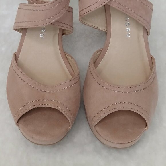 Chinese Laundry Strappy Sandals Open Toe Block Heel Blush Size 7 - Picture 8 of 9